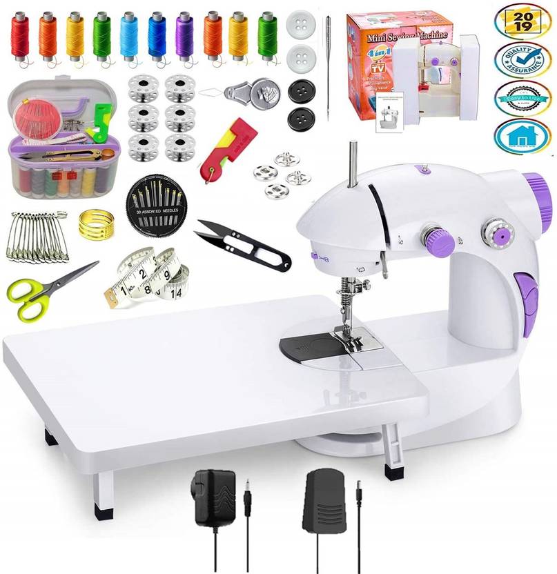 Kiwilon Sewing Machine for Home Tailoring with Table, Pedal,Thread Cutter,Silai Machine Sewing
