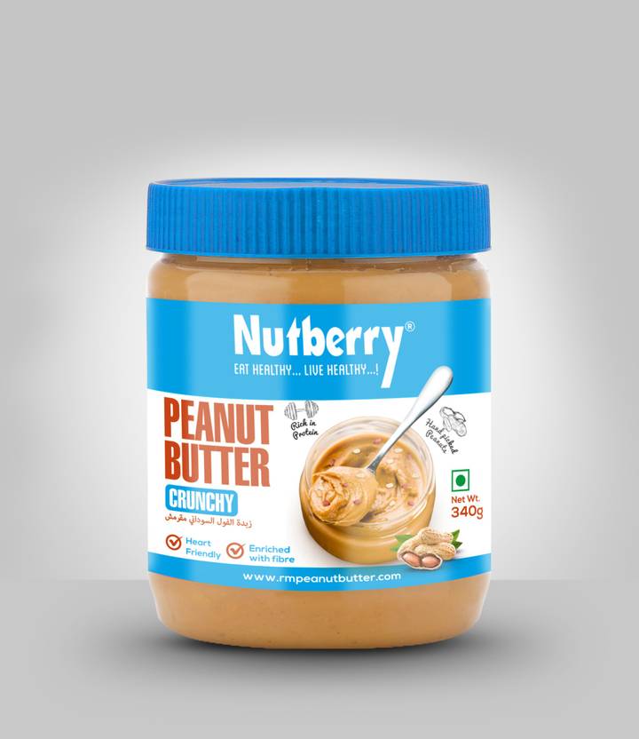 Nutberry Peanut Butter Crunchy 340 g Price in India Buy Nutberry