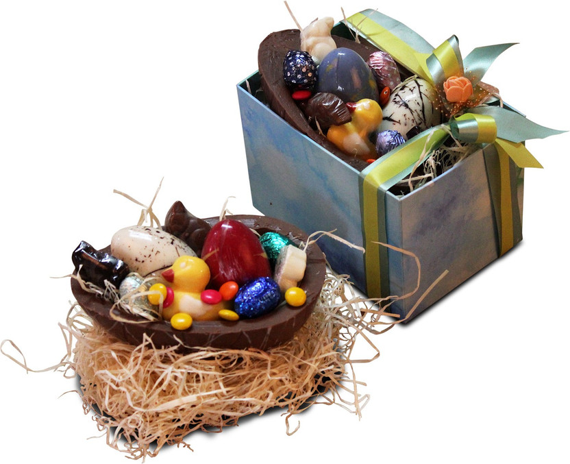 Zoroy Luxury Chocolate Easter Eggs Extra Large Chocolate Hamper with Eggs Ducks Bunnies Gift Box Combo Combo(700 -G)