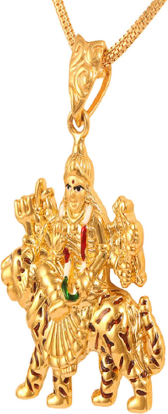 Natural Gold Mata Rani Adjustable Pendant