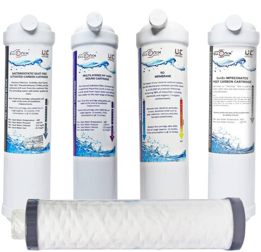 Ellonix RO Universal Kit (Sediment, Pre Carbon, CSM RO Membrane, Post