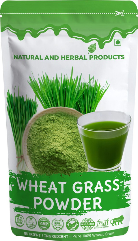 NATURAL AND HERBAL PRODUCTS Wheatgrass Powder For Face Pack | Wheat Grass | Girls | Hair | Eating | Drink(100 g)