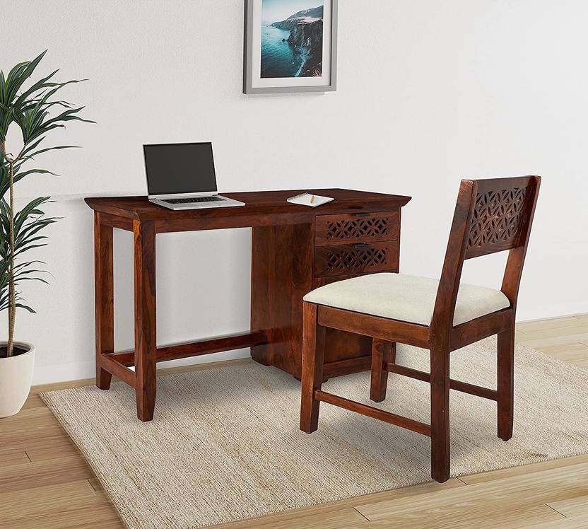 WOODSTAGE Solid Wood Study Table Price in India Buy WOODSTAGE Solid