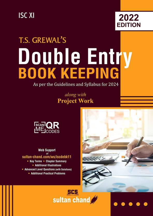 T.S. Grewal's Double Entry Book Keeping Textbook for ISC Class 11