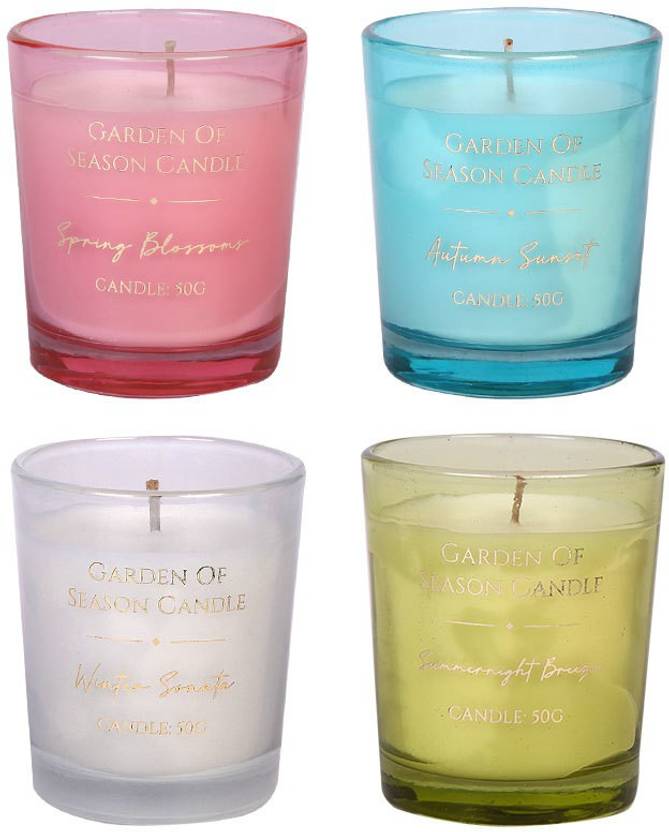 MINISO Garden of Season Scented Candle Home Candles Aroma Decoration Candles Gift Combo Candle
