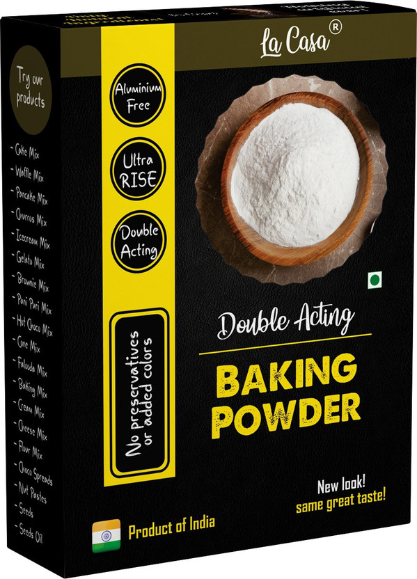 La Casa Premium Baking Powder | Double Acting | Aluminium Free | Ultra RISE | 350 gms | Baking Powder(350 g)