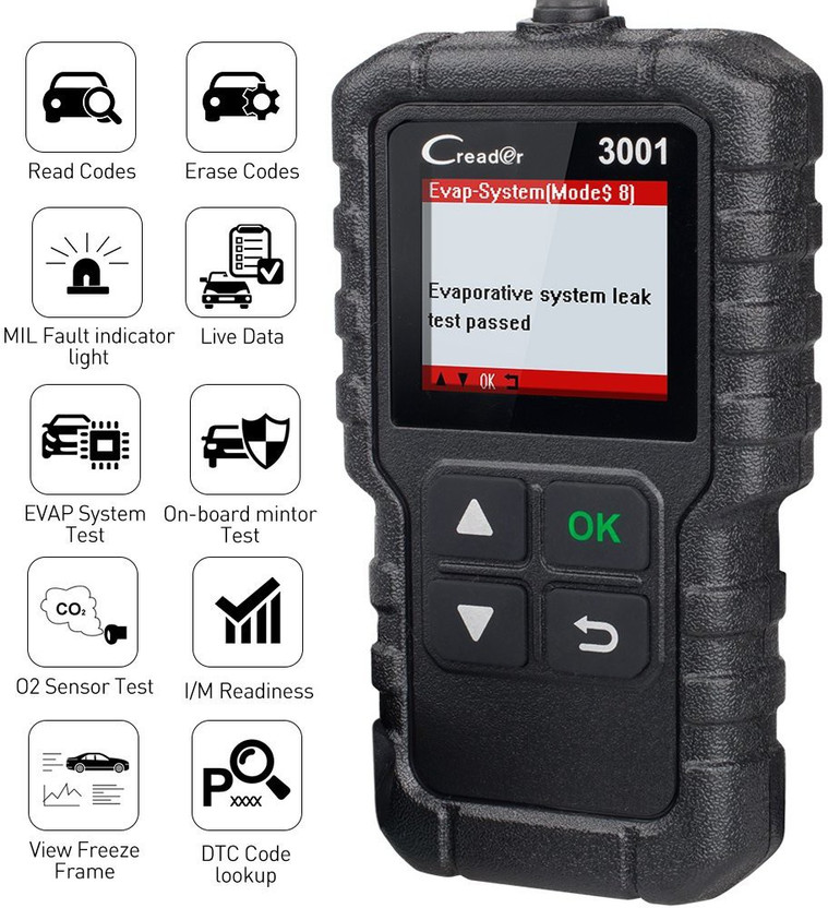 XPR3SS LAUNCH OBD2 Scanner Engine Code Reader Creader 3001 Car Diagnostic tool(CR3001) OBD Reader