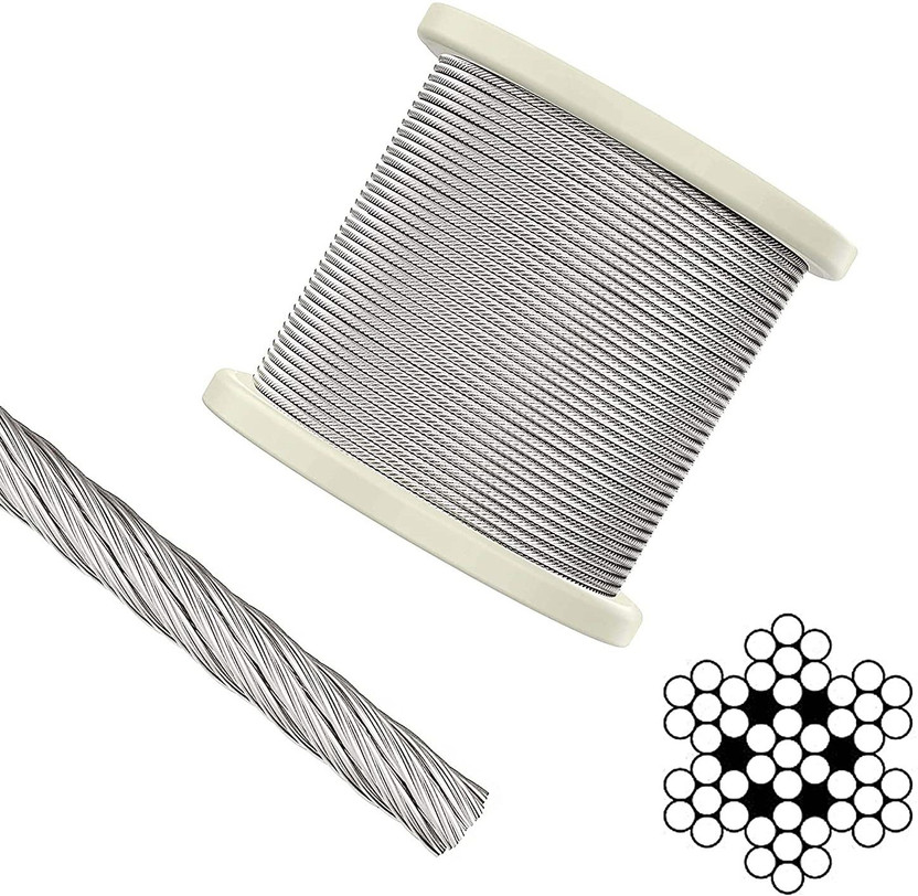 MTU MTU ONLINE STORE 5.5MM Gym Machine Wire Rope PU Coated Cable Inside Steel Transparent Multi-training Bar(Silver) - Flipkart Deal