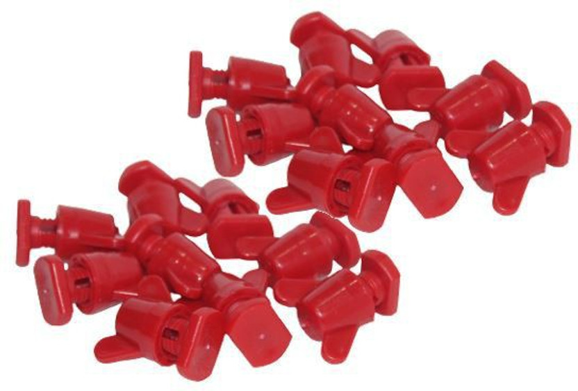 GKI POULTRY Nut Butterfly - Cage nut Metric Thread (Pcs-20) Hand Twist Tighten for farming(Plastic)