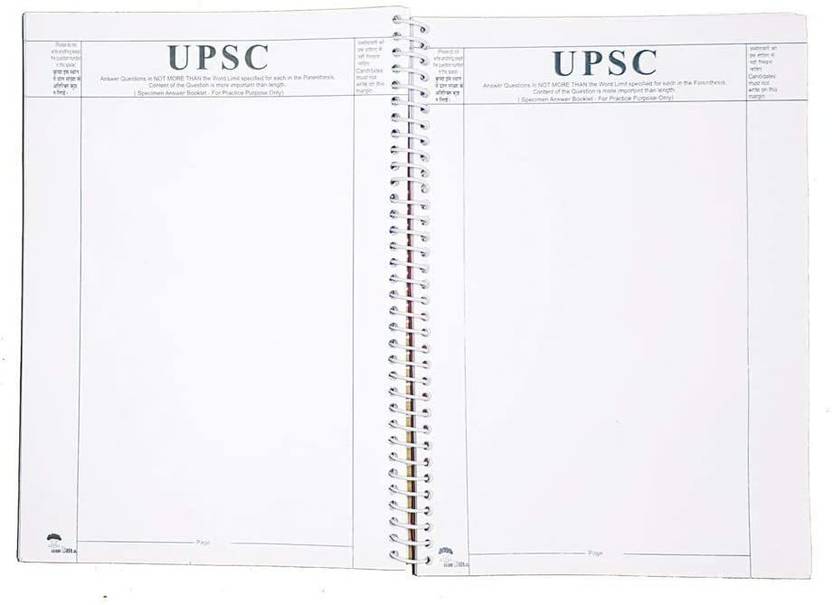Pramesh UPSC Mains Answer Writing Sheet [300 Pages ] [1 Booklet] Spiral ...