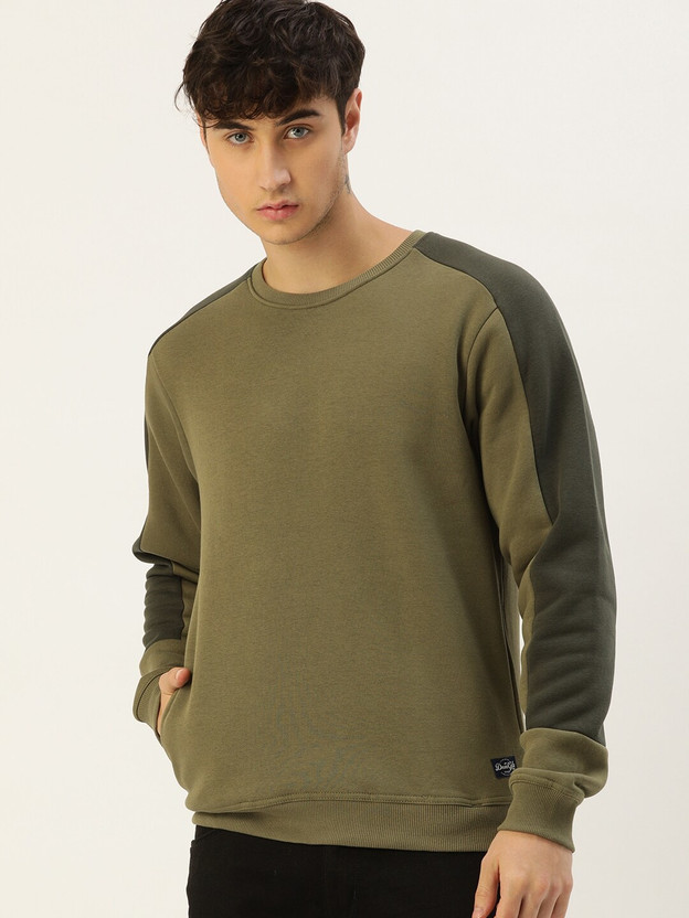 Full Sleeve Solid Men Sweatshirt 