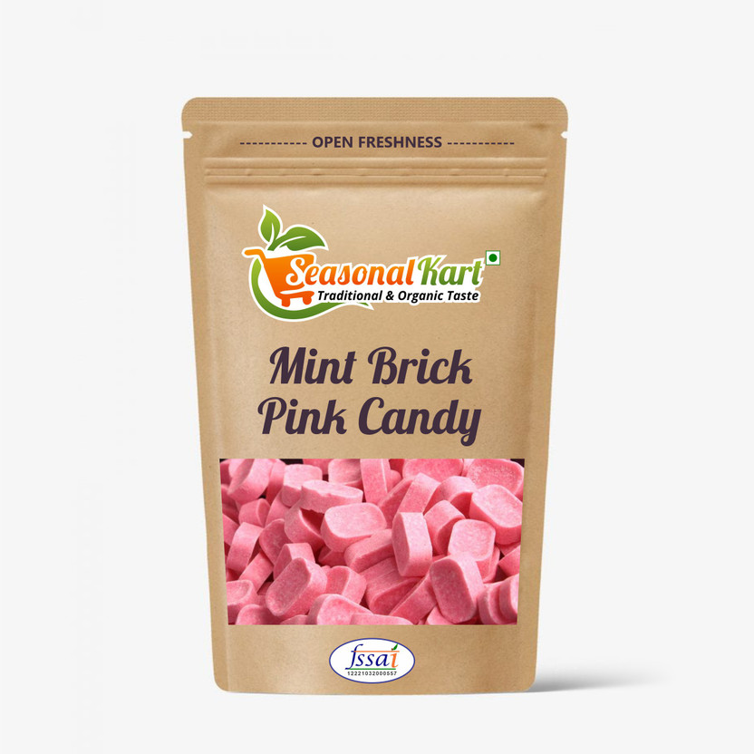 Seasonal Kart Mint Brick Pink Candy Mint Flavour Meethi & Chatpati Edible Mint Brick Goli Mint Mint(200)