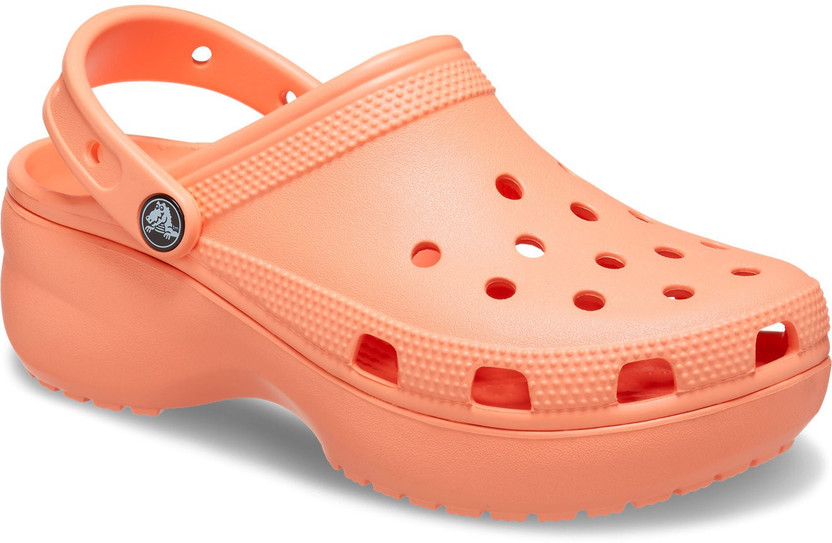Platform orange crocs clearance