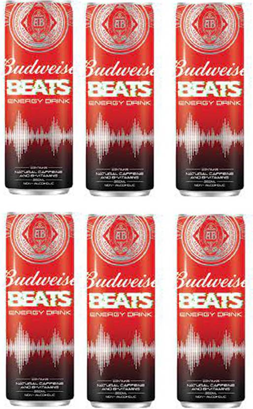 Budweiser BEATS ENERGY DRINK PACK OF (6Cans x 250ml) Energy Drink Price