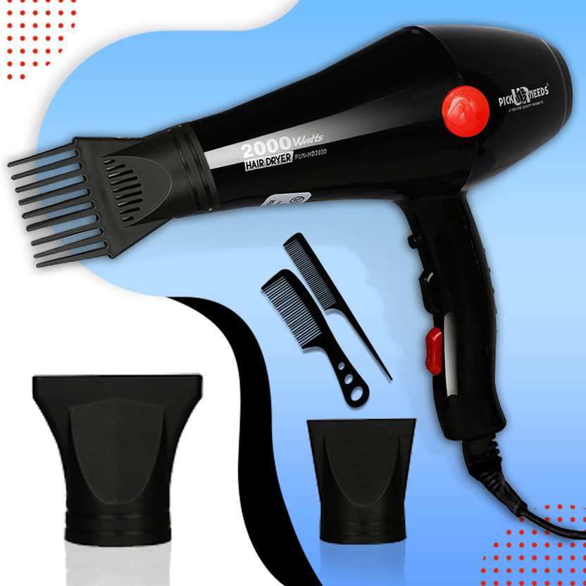 Pick Ur Needs (2000watt) High Quality Salon Grade Professional Hair Dryer Hair Dryer(2000 W, Black, Red)