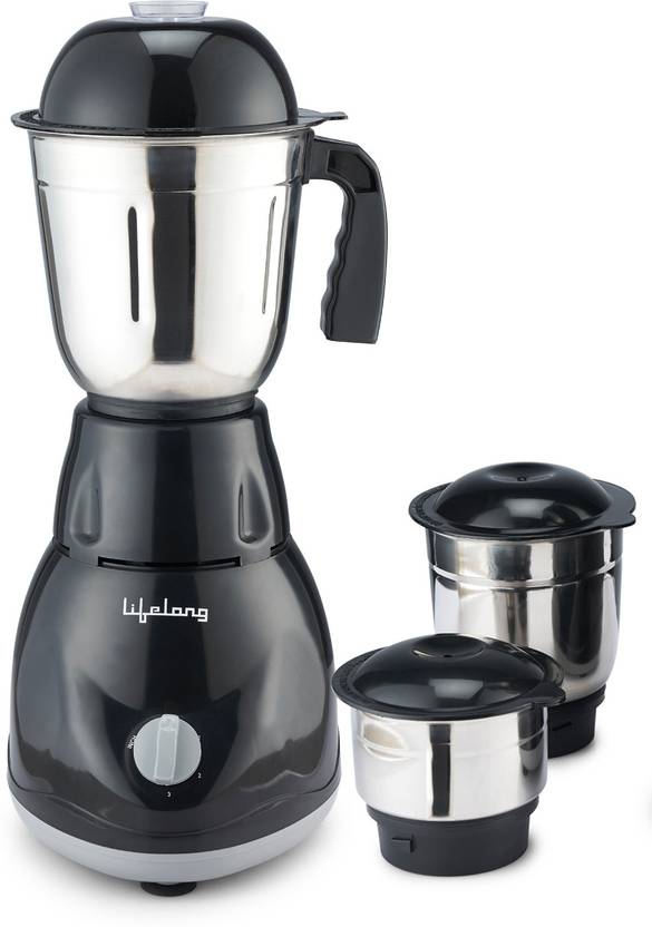Lifelong Power Pro 500 W Mixer Grinder (LLMG23 | 3 Jars | Black)