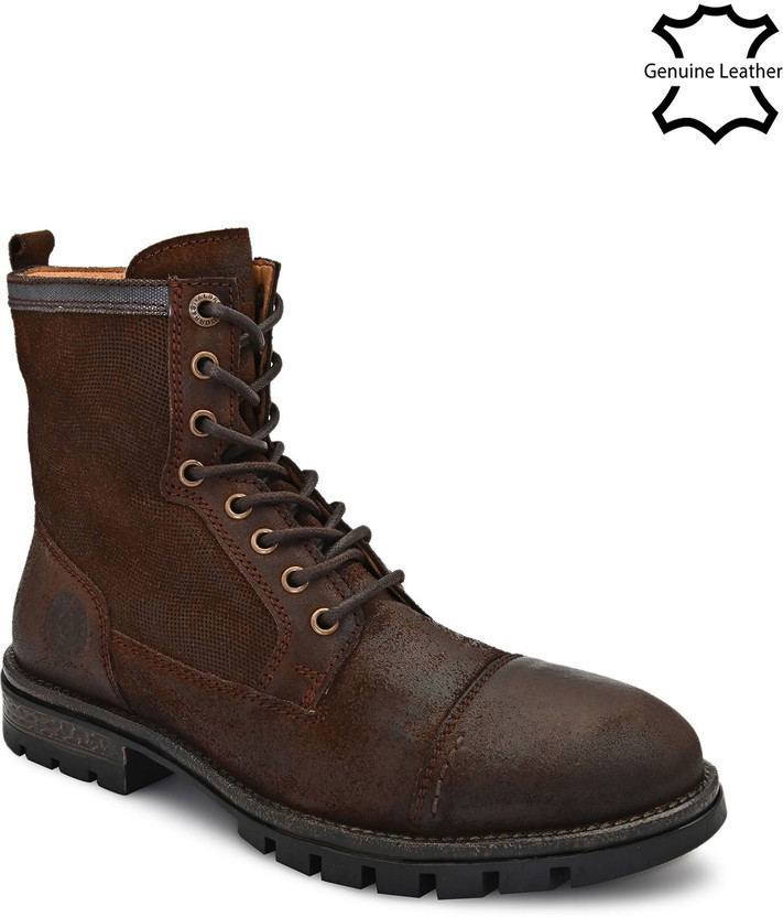 ALBERTO TORRESI Distress Leather Rugged 