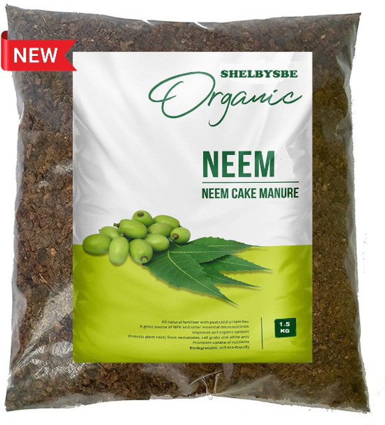 SHELBYSBE Natural Neem/Khali cake powder organic fertiliser and pest repellent Fertilizer Manure, Potting Mixture, Soil, Fertilizer(1.5 kg, Powder)