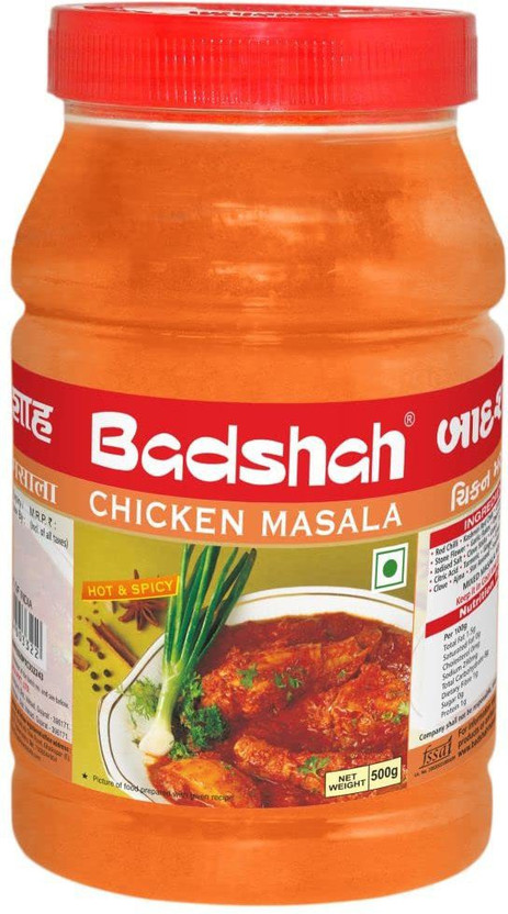 BADSHAH Chicken Masala Powder | Blended Spice Mix | For Healthy Delicious & Flavourful Cooking | Easy to Cook | Hygienically Packed | No Preservatives(500 g)
