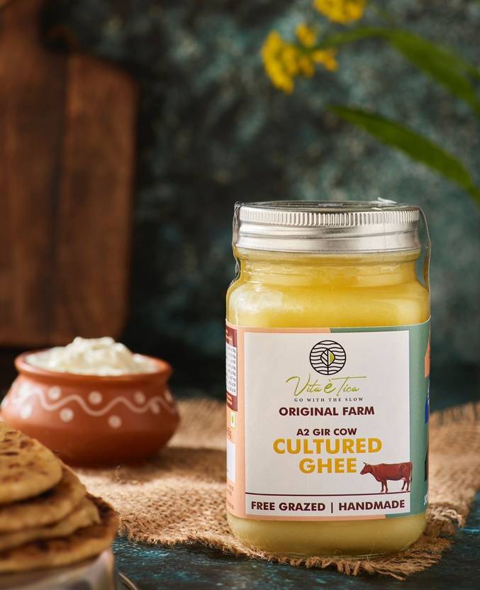 Vita eTica Ghee A2 Ghee 450 g Glass Bottle Price in India Buy Vita