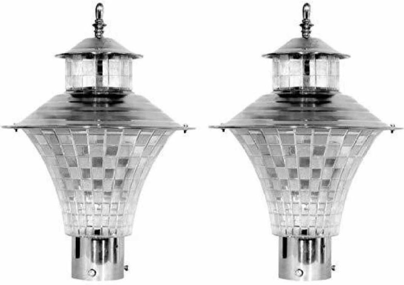 BLACK RAY GL02 Gate Light Outdoor Lamp(Silver)