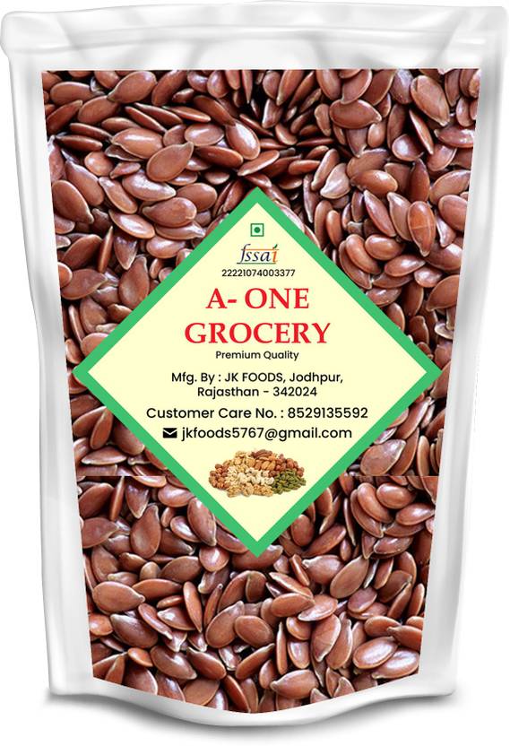 AONE GROCERY Flax seeds Flex Seeds Rich in Omega 3 with Zinc and