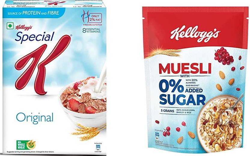 Kellogg's by KELLOGGS SPECIAL K & MUESLI 0 ADDED SUGAR Box Price in