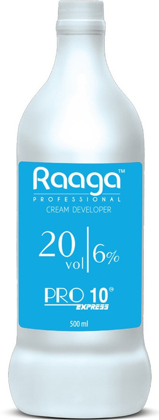 RAAGA PROFESSIONAL Pro 10 Express 6% Cream Developer, 20 Vol, 500 ml(500 ml)