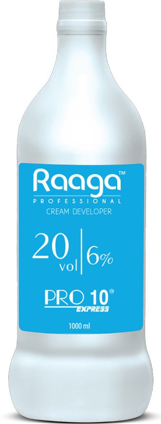 RAAGA RAAGA PROFESSIONAL Pro 10 Express 6% Cream Developer, 20 Vol, 1000 ml(1000 ml) - Flipkart Deal