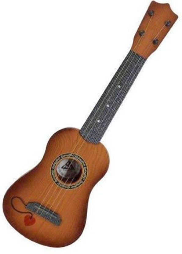 Kmc kidoz Musical Instrument Learning Educational (Wooden Guitar)(Multicolor)
