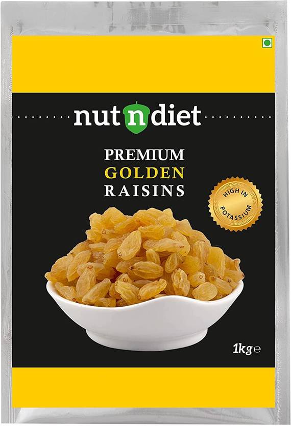 nutndiet Premium Golden Raisins (Kismis 1Kg Raisins Price in India