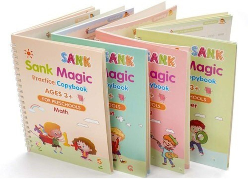 Magic Book Practice Notebook For Child NO(Multicolor)