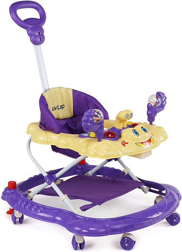 LuvLap Musical Activity Walker With Parent Rod(Purple)