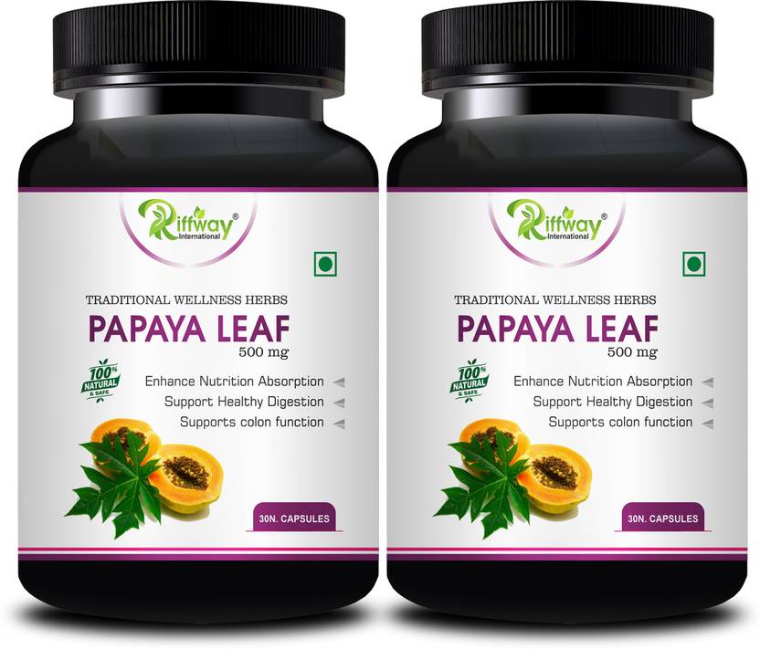 Riffway Papaya Leaf Vitamin Capsule Immunity And Improve Blood