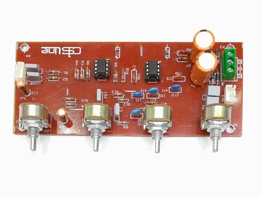 ai wok NE5532 Dual ic 4 Tone Mid Bass Treble Pre Amplifier Board For