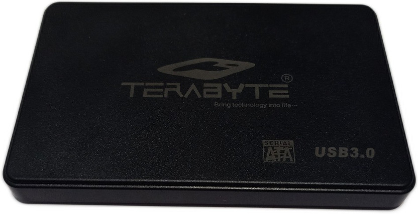 TERABYTE Screwless Laptop Casing 2.5 USB 3.0 HDD/SSD Enclosure Case Drive 2.5 inch HDD/SDD(For Laptop, Black)