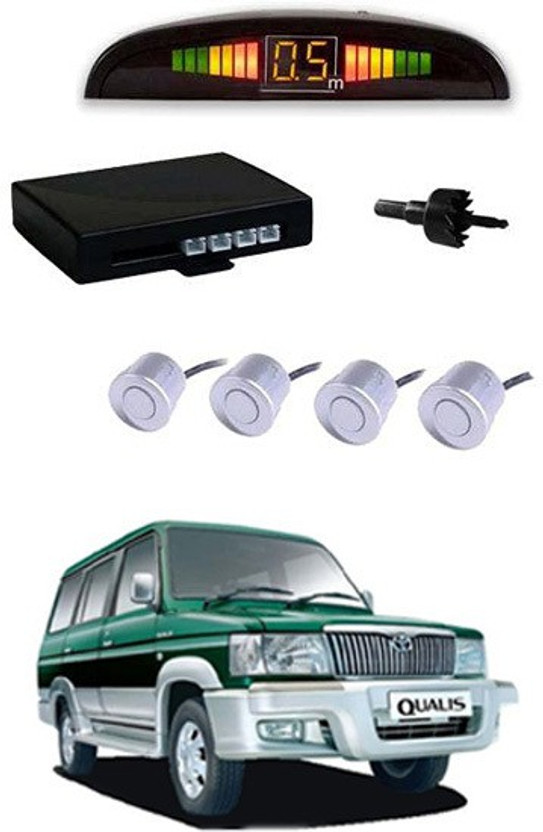 RKPSP RKPSP Increased Safety for passengers Car White Parking Sensor LED Display/4 Parking Sensors Alarm Kit For Qualis Parking Sensor(Ultrasonic Systems) - Flipkart Deal