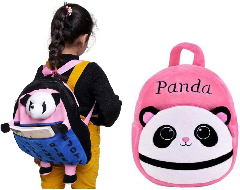 SPIRITED Combo Of Kids School Bag Soft Backpack Cartoon Bags for Kids Plush  School Bag 11 L Backpack Multicolor - Price in India 