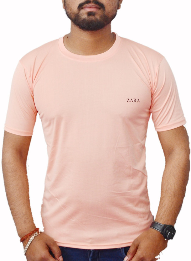 Zara pink t shirt mens clearance