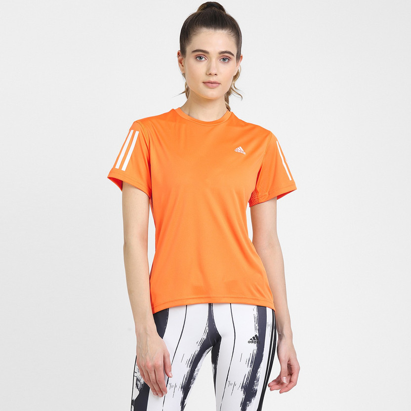 Adidas orange t shirt women's clearance