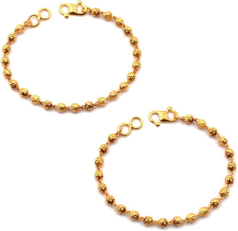 Baby Gold Bracelet | Beaded Bracelet In 22Ct | PureJewels.com