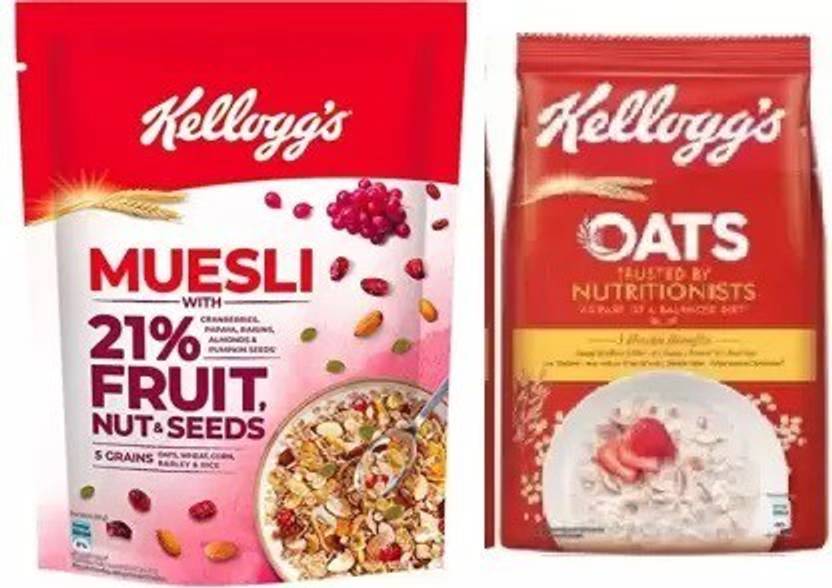 Kellogg's by KELLOGGS MUESLI FRUIT N NUT & OATS Pouch Price in India