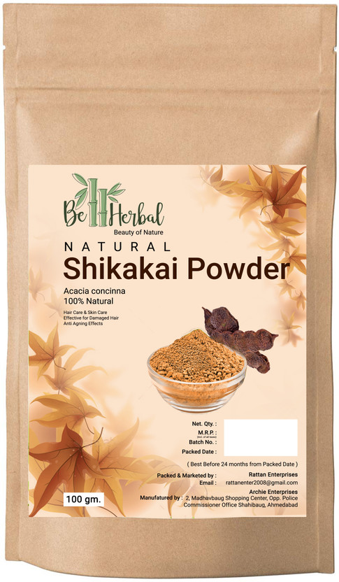 BE HERBAL Shikakai Powder for Hair Conditioning, Shining & Hair Growth| 100% Natural(100 g)