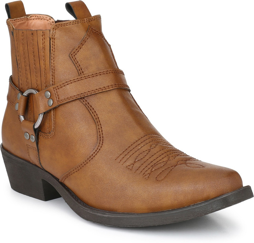 Delize Ankle Cowboy Boots For Men - Buy 
