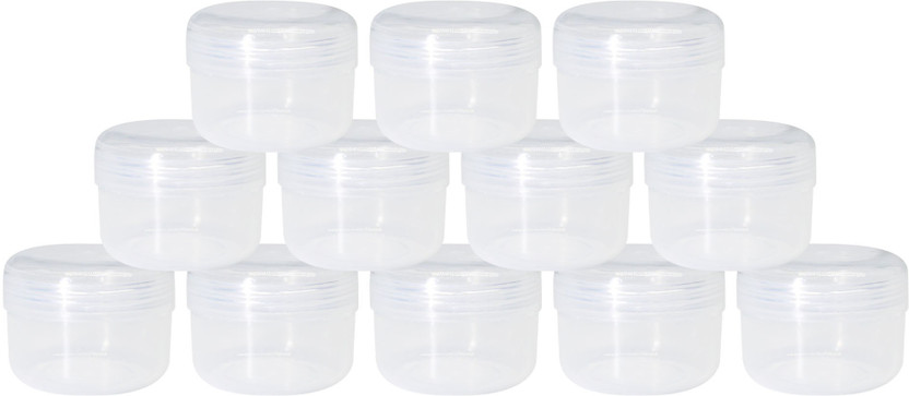 nsb herbals Plastic Utility Container  - 10 ml(Pack of 12, Clear)
