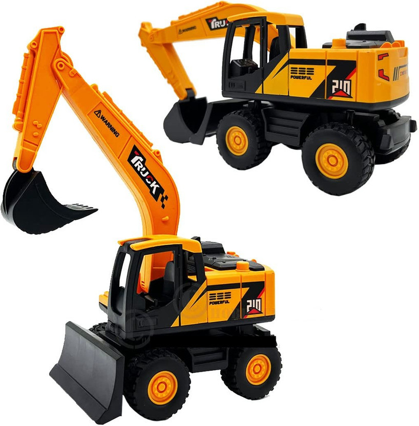 SR Toys Excavator Construction Vehicle truck toys for kids (pack-1,Multicolor)(Multicolor, Pack of: 1)