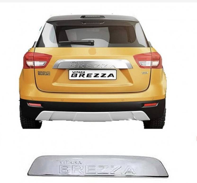 SNTP Full Chrome Number Plate Dicky Garnish Cover Vitara Brezza Chrome