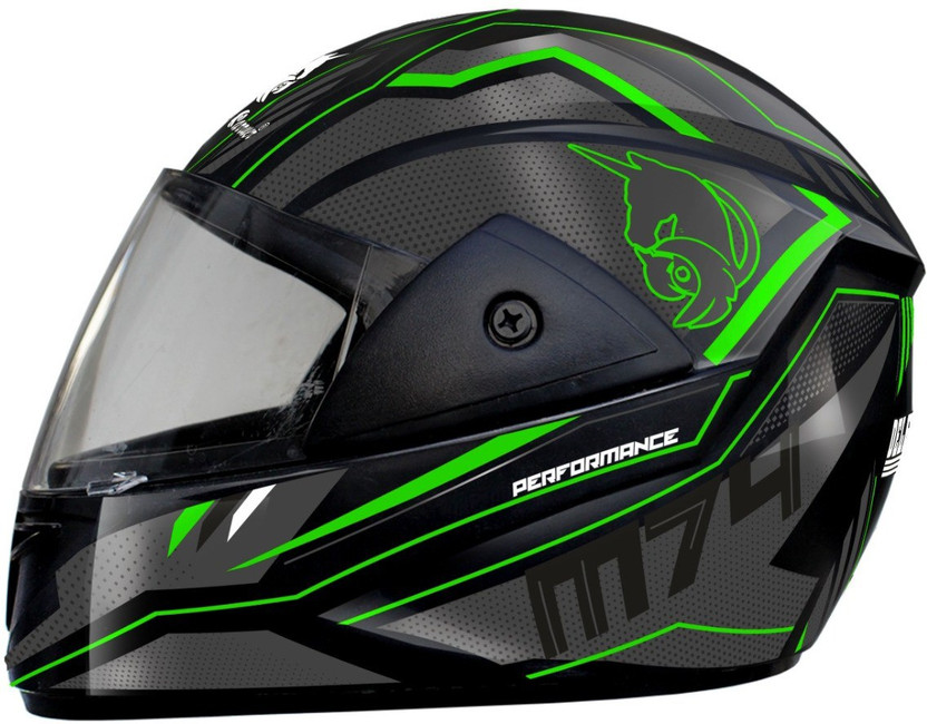 urban carrier ABS Material Shell Full Face Helmet, Unti UV Scratch resistance Motorbike Helmet(Green)