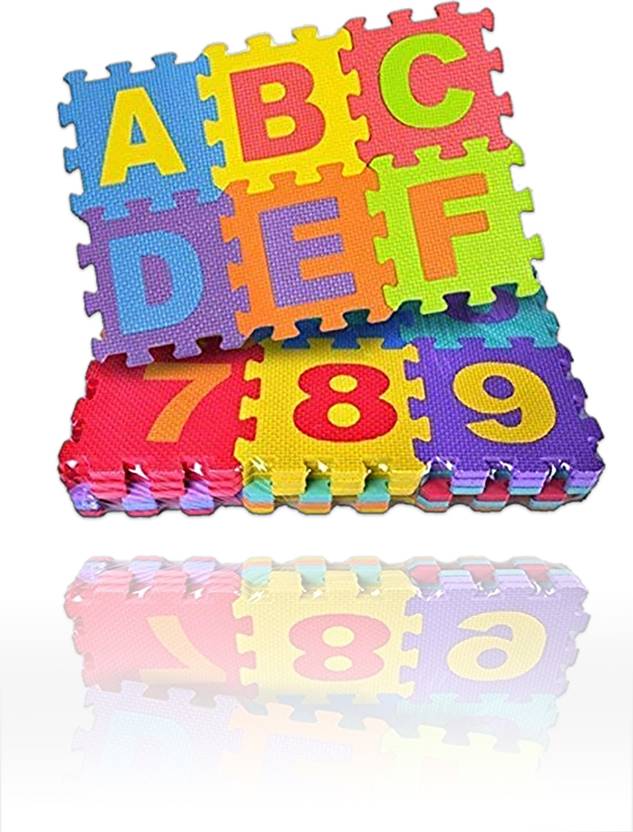 niveeka Learning Alphabet & Number Puzzle Mat For Kids. Price in India