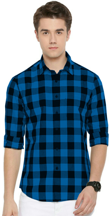 Black and blue mens shirt clearance